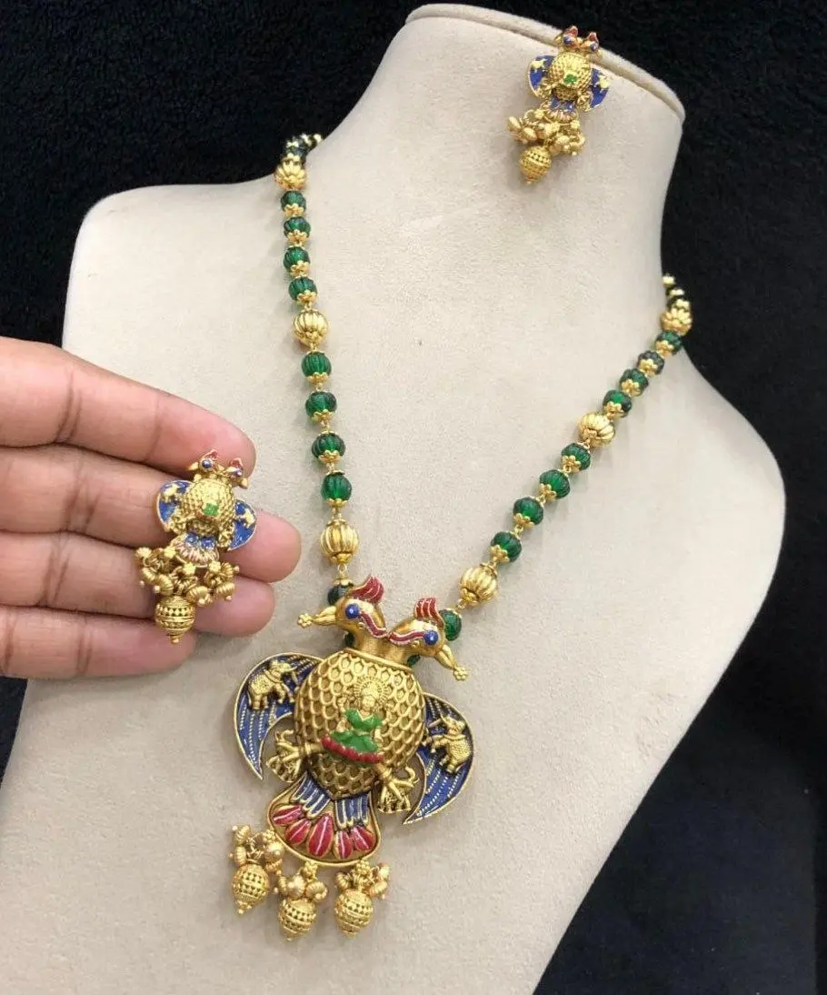 Antique Gandaberunda Pendant set